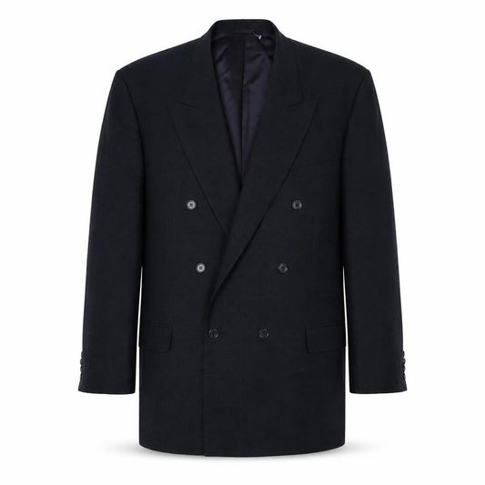James Barry Men's Blue Check Blazer, Size 48R, Formal
