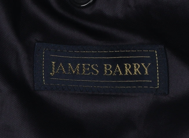 James Barry Men's Blue Check Blazer, Size 48R, Formal