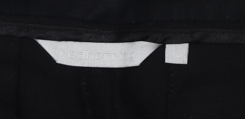 Close-up detail of Red Herring Women's Black Skinny Trousers, size 14
