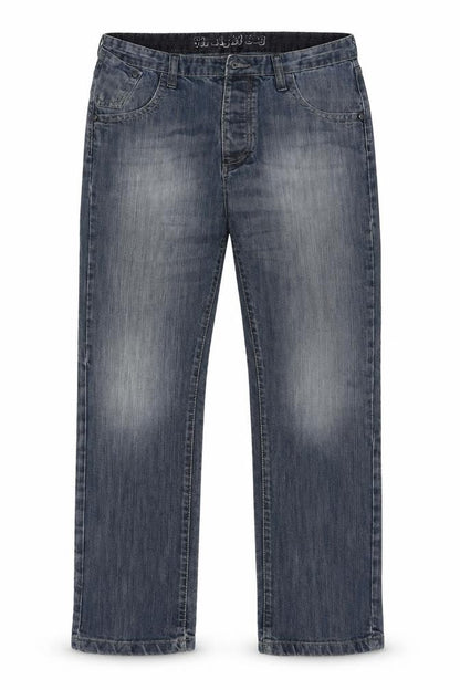 Front view of Denim Co Men's Blue Straight Jeans -, size L