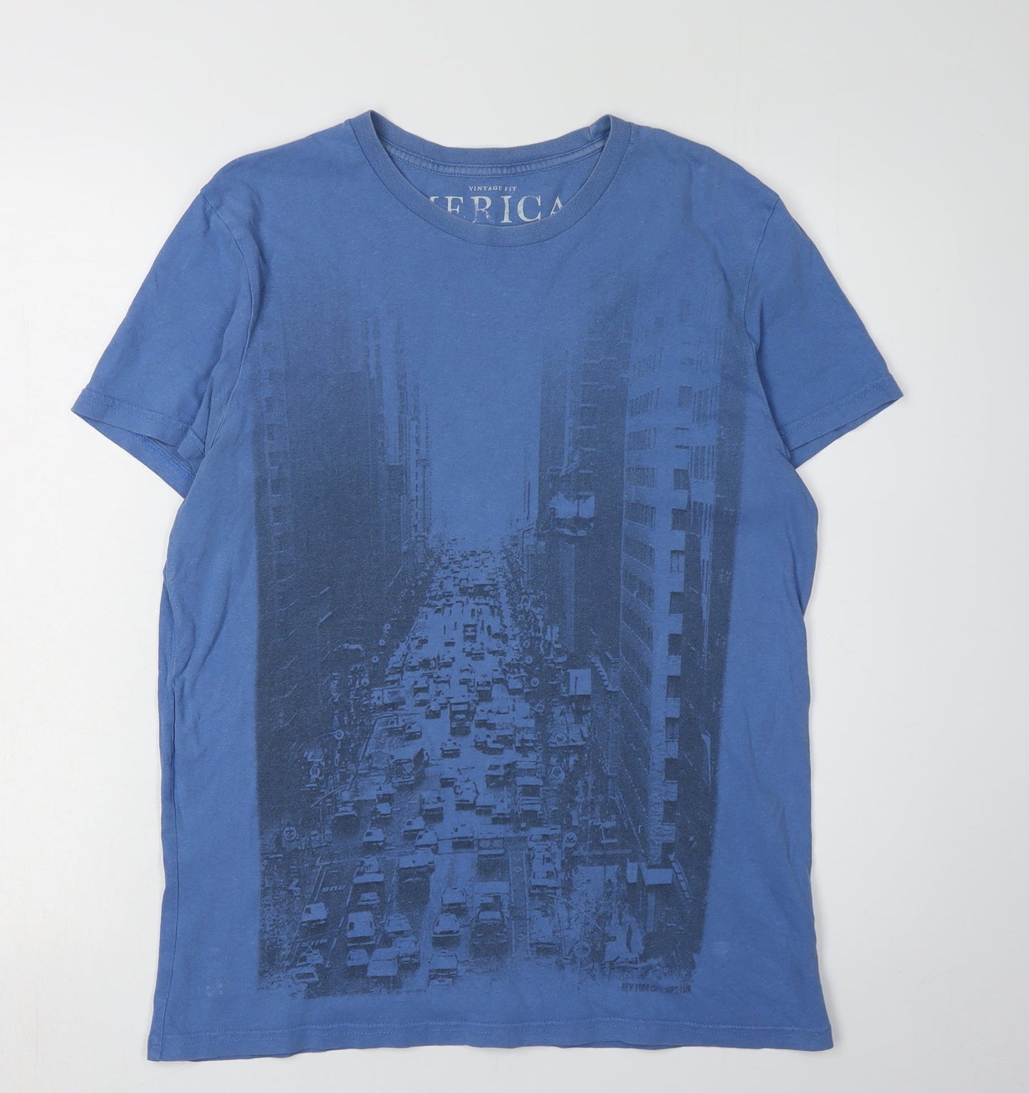 American Eagle Men’s Blue Graphic T-Shirt M