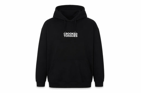 Crooked Tongues Men's Black Hoodie L Pullover Fleece
