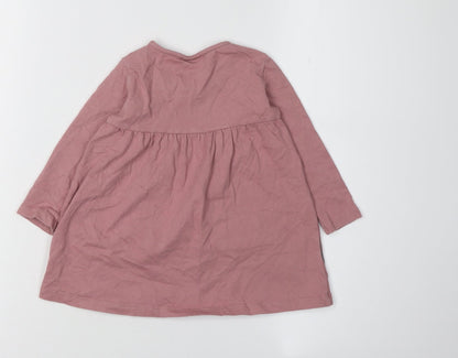 Back view of Disney girls’ pink minnie mouse shift dress 18 months