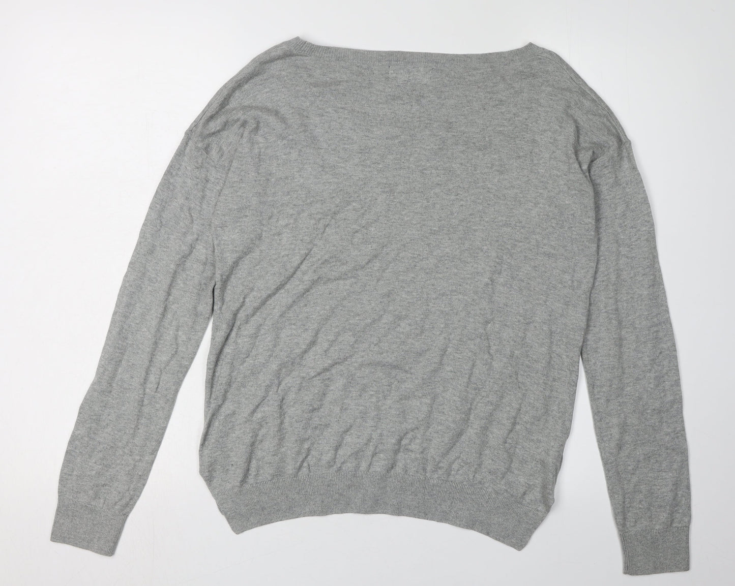 Next Women's Grey Deer Jumper UK 12 Casual