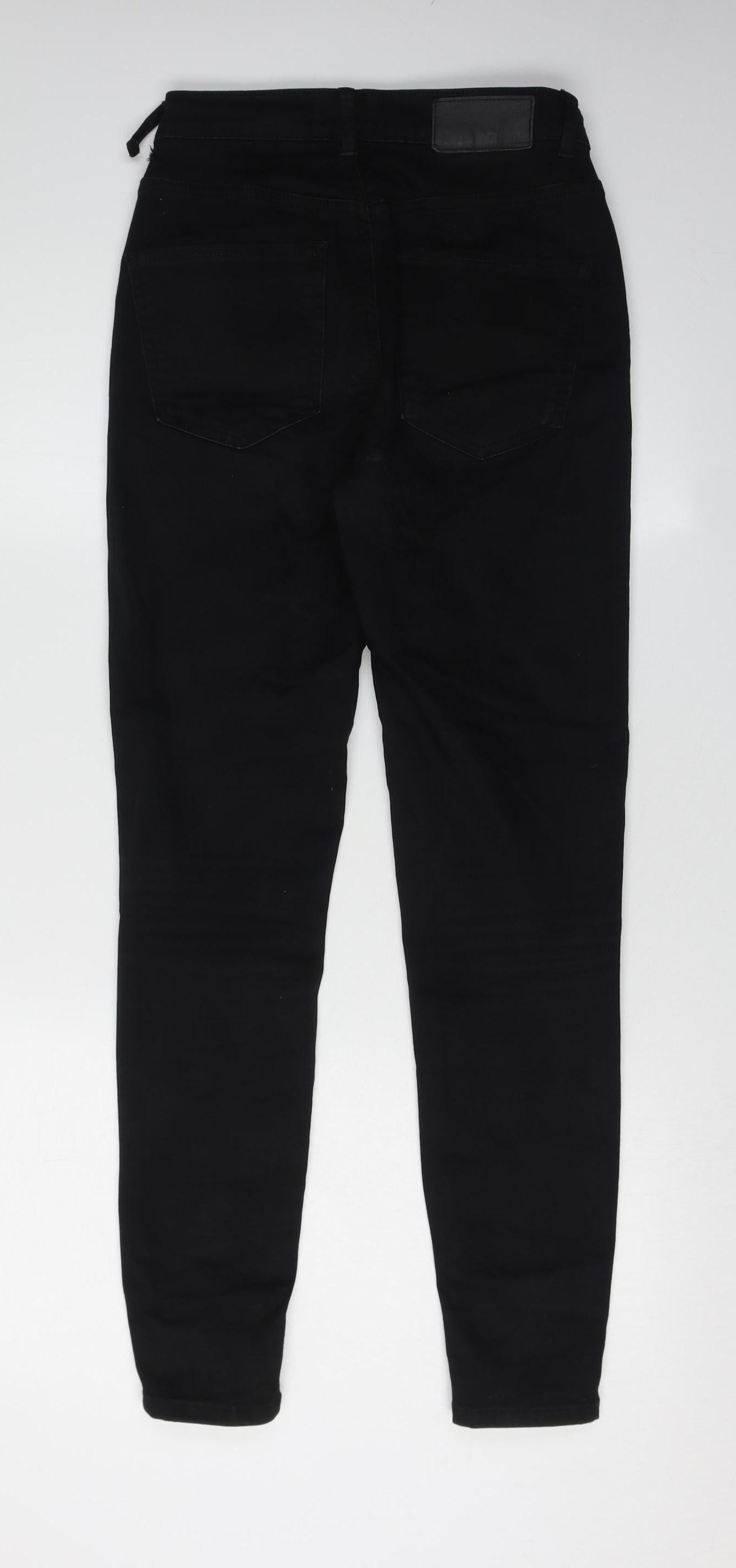 Pieces Women's Black Skinny Jeans, Size S, Dark Wash