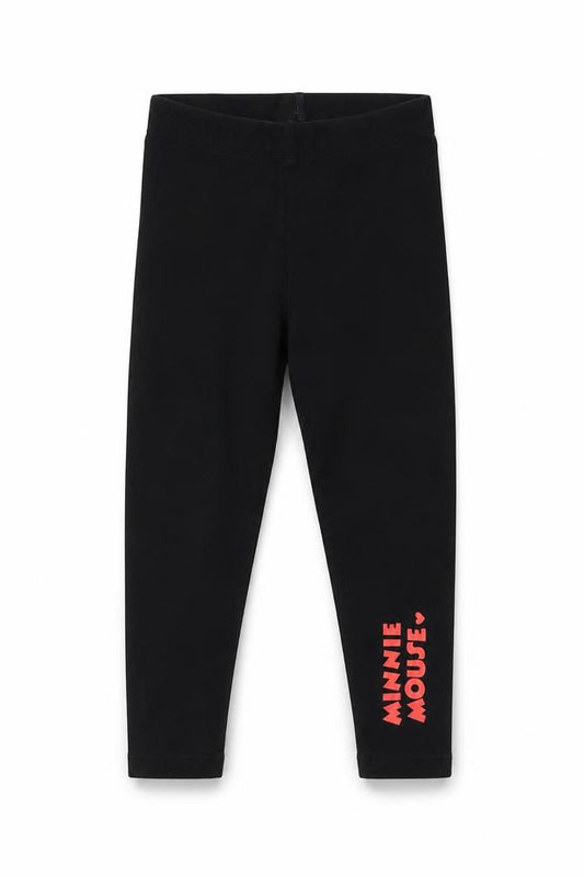 George Girls Black Minnie Mouse Leggings 2-3 Years