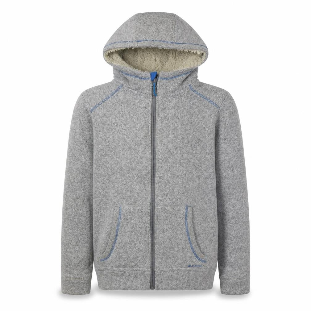 Decathlon Boys Grey Full Zip Hoodie Size 14 Winter Warm