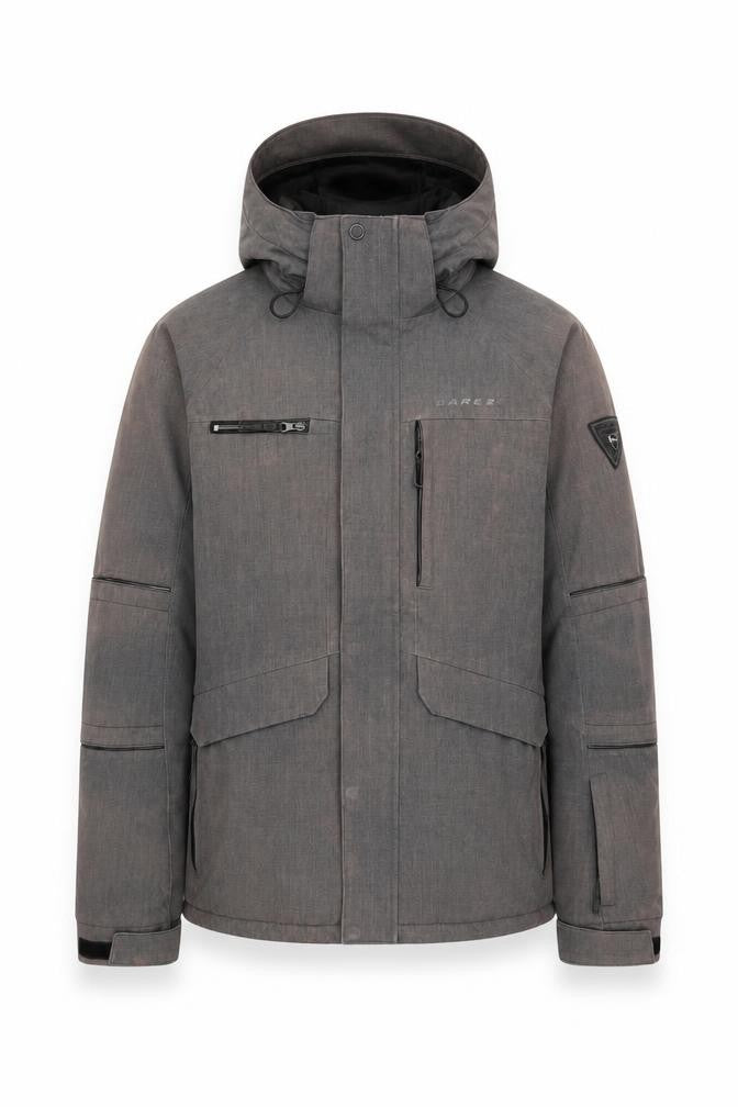 Dare2b Men's Grey Puffer Jacket, Size L, Hooded
