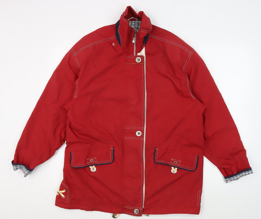 C&A Men's Red Basic Jacket, Size 36, Mid-Length