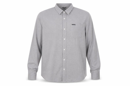 Firetrap Men's Grey Button-Up Shirt, M, Casual Style