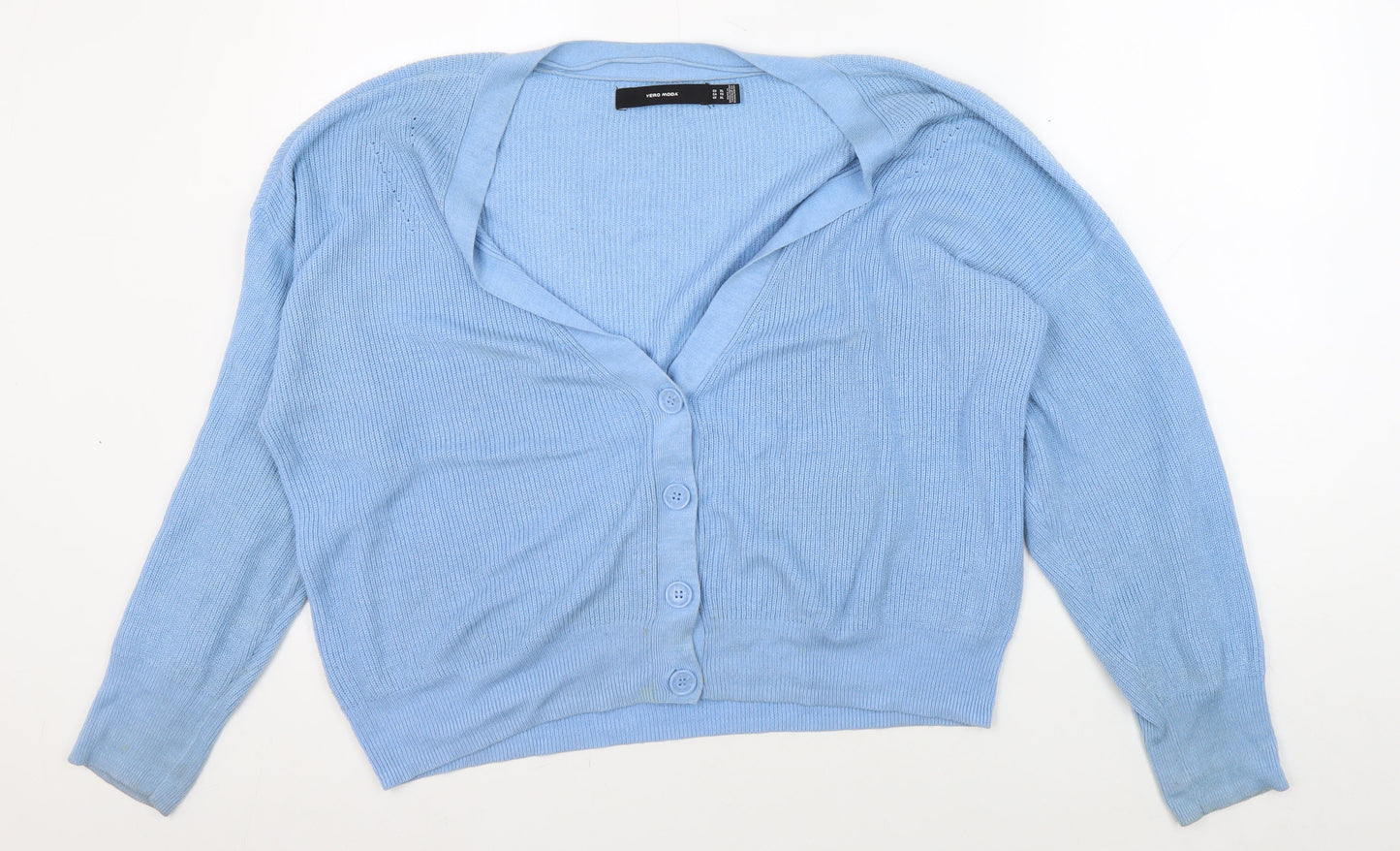 Vero Moda Women's Blue Cardigan XL V-Neck Casual