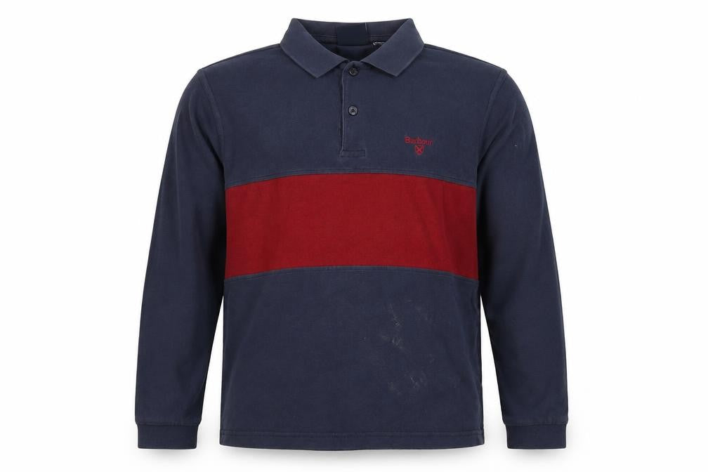 Barbour Boys Blue Long Sleeve Polo Shirt L