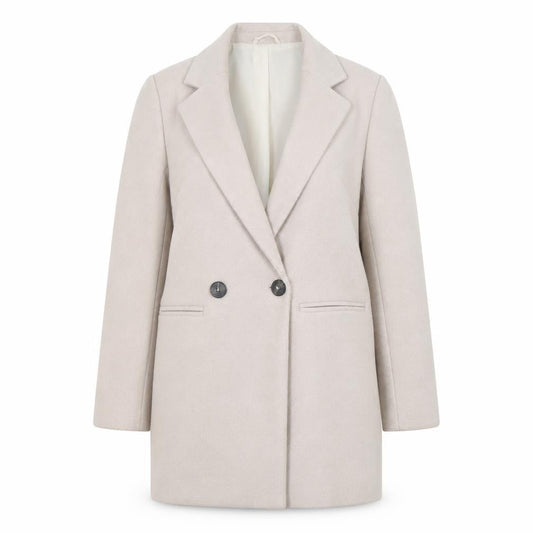 New Look Beige Women's Mid-Length Overcoat Size 6