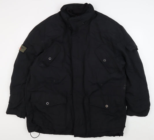 Next Men's Black Military Jacket Size L