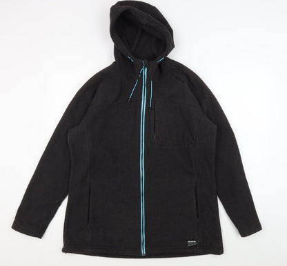 All Terrain Womens Black Hooded Jacket 16 Plus Outdoor