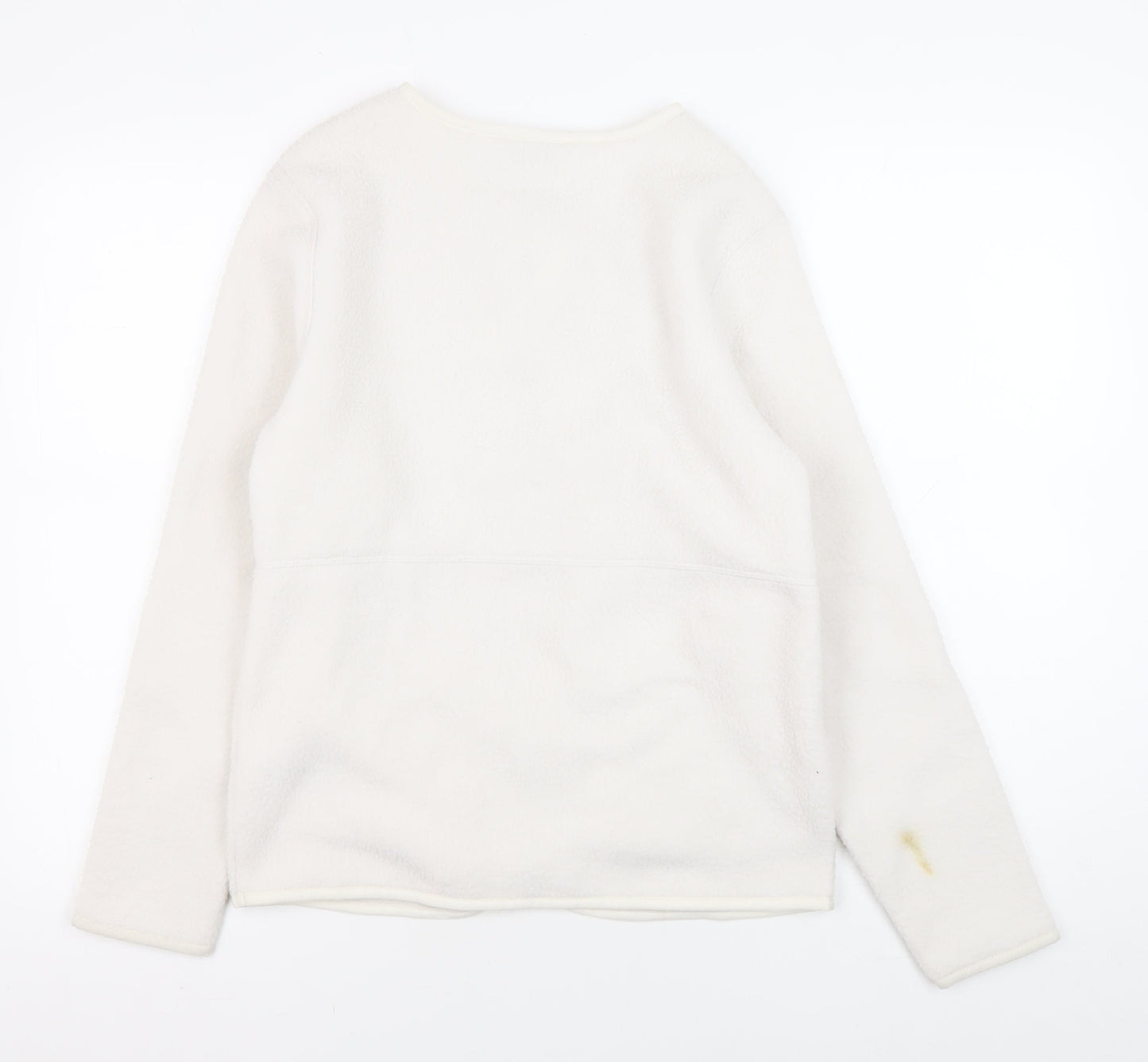 Marks and Spencer Women's White Fleece Jacket XS