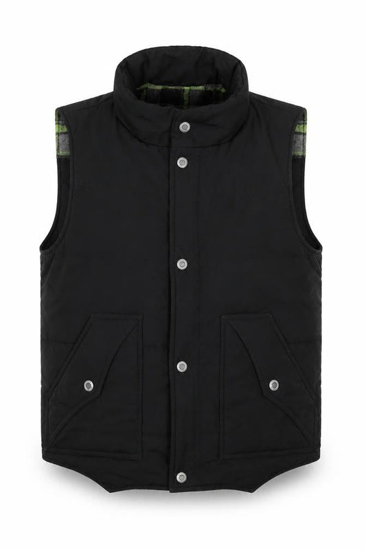 East Pole Men's XL Black Quilted Waistcoat