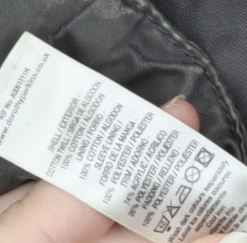 Dorothy Perkins Women's Grey Parka Size 16 with Fur Trim
