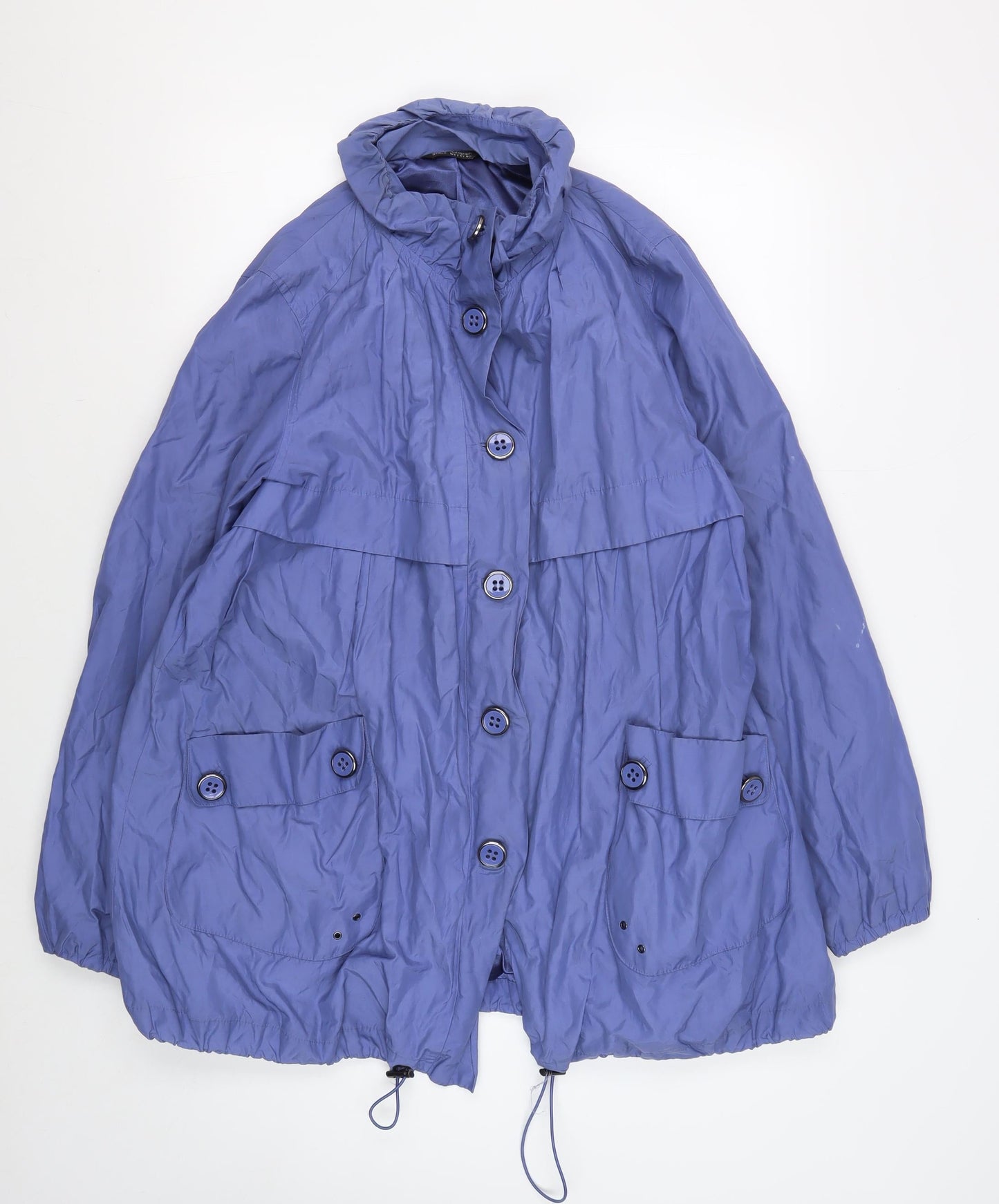 Marks and Spencer Women's Blue Rain Jacket Size 14