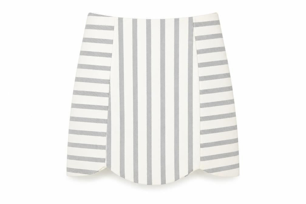 Topshop Women's Multicoloured Stripe Pencil Skirt Size 8