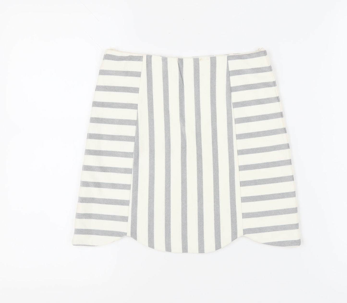Topshop Women's Multicoloured Stripe Pencil Skirt Size 8