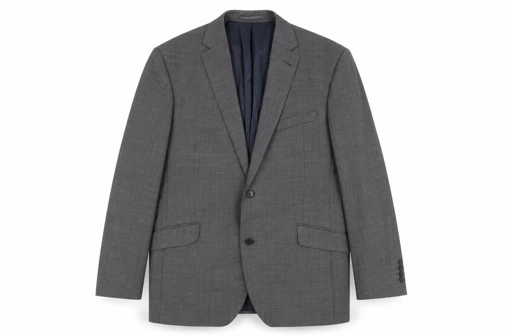 Austin Reed Men's Grey Single-Breasted Blazer 44R
