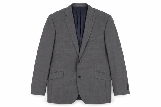 Austin Reed Men's Grey Single-Breasted Blazer 44R