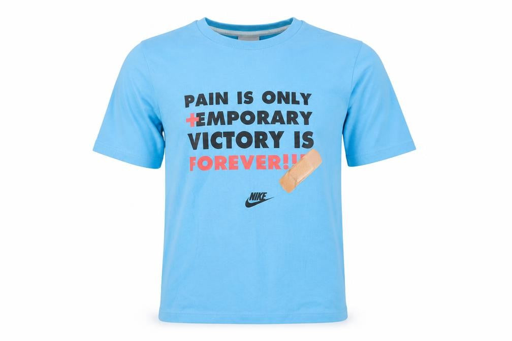 Nike Men's Blue Graphic Print T-Shirt, Size M