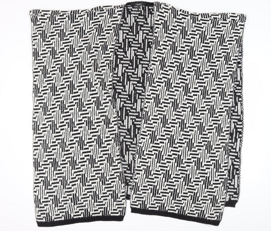 Next Women's Black Geometric Cape Jumper M