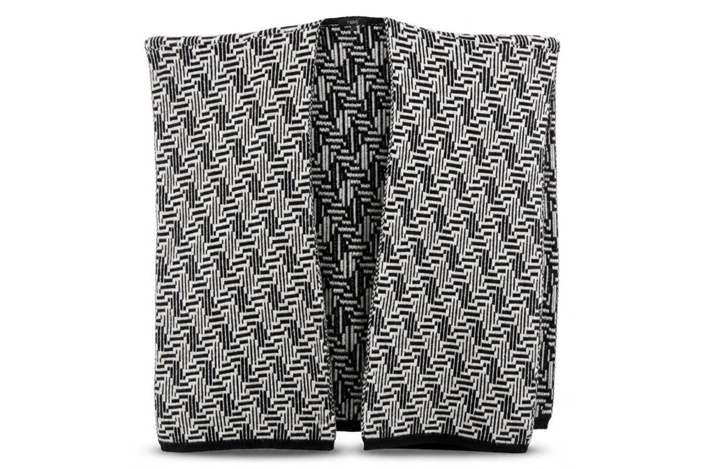 Next Women's Black Geometric Cape Jumper M