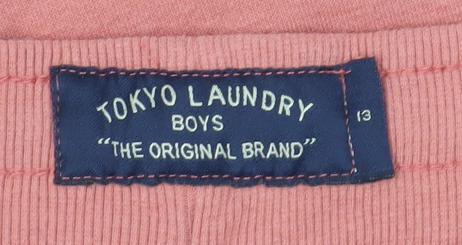 Tokyo Laundry Boys Sweat Shorts Pink 13 Years
