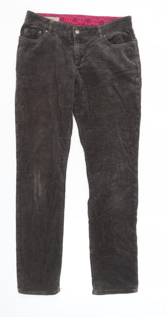 Ken Women's Brown Corduroy Trousers Size 30