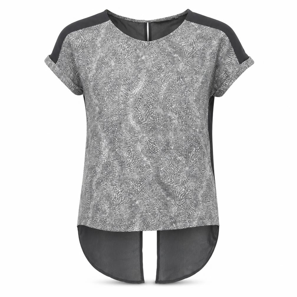 Next Women's Grey Short Sleeve Top Size 10