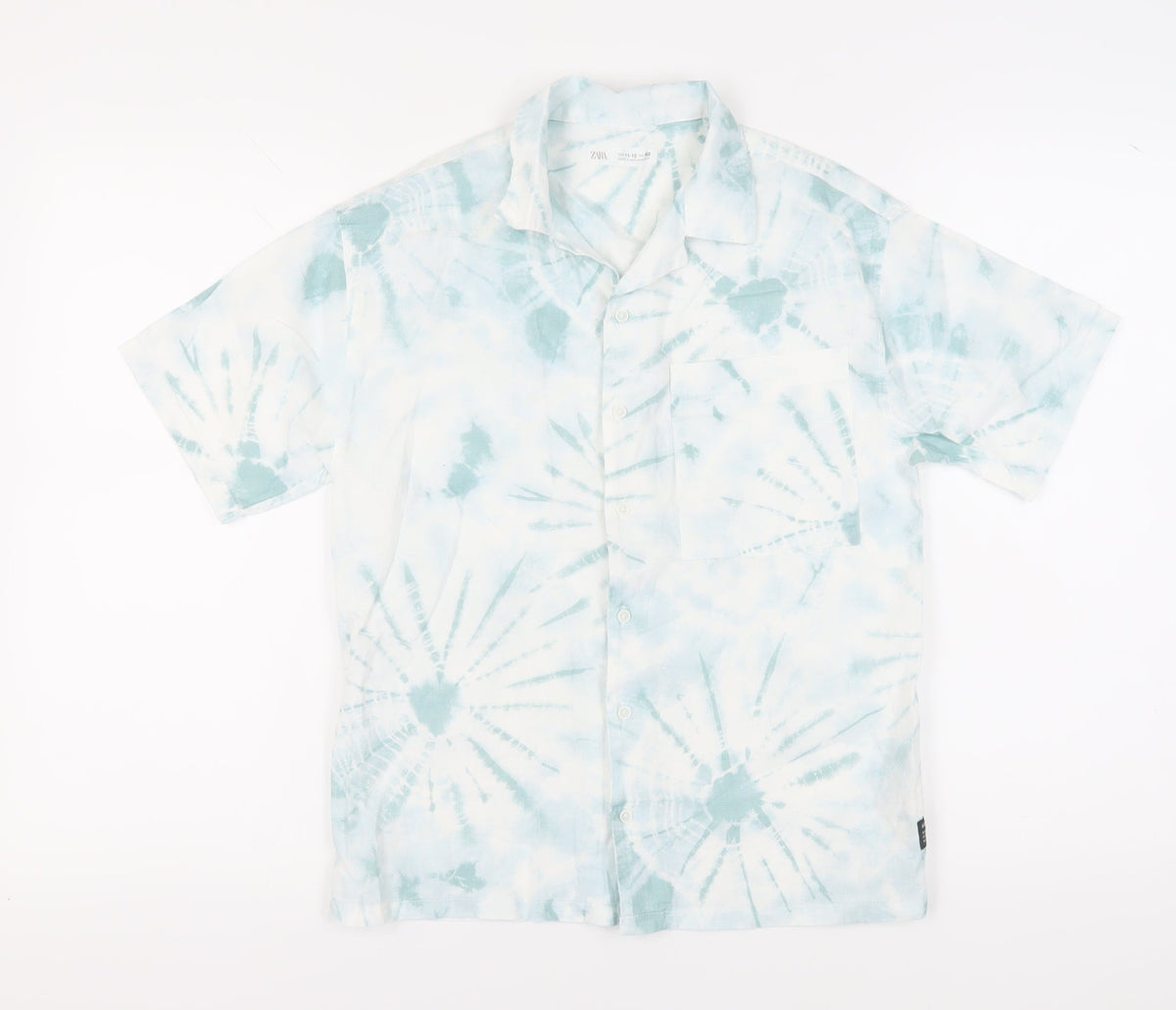 Zara Boys' Multicoloured Button-Up Shirt, 11-12 Years