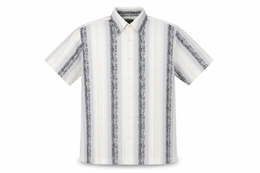 Lakeland Men's Multicoloured Striped Short Sleeve Shirt L