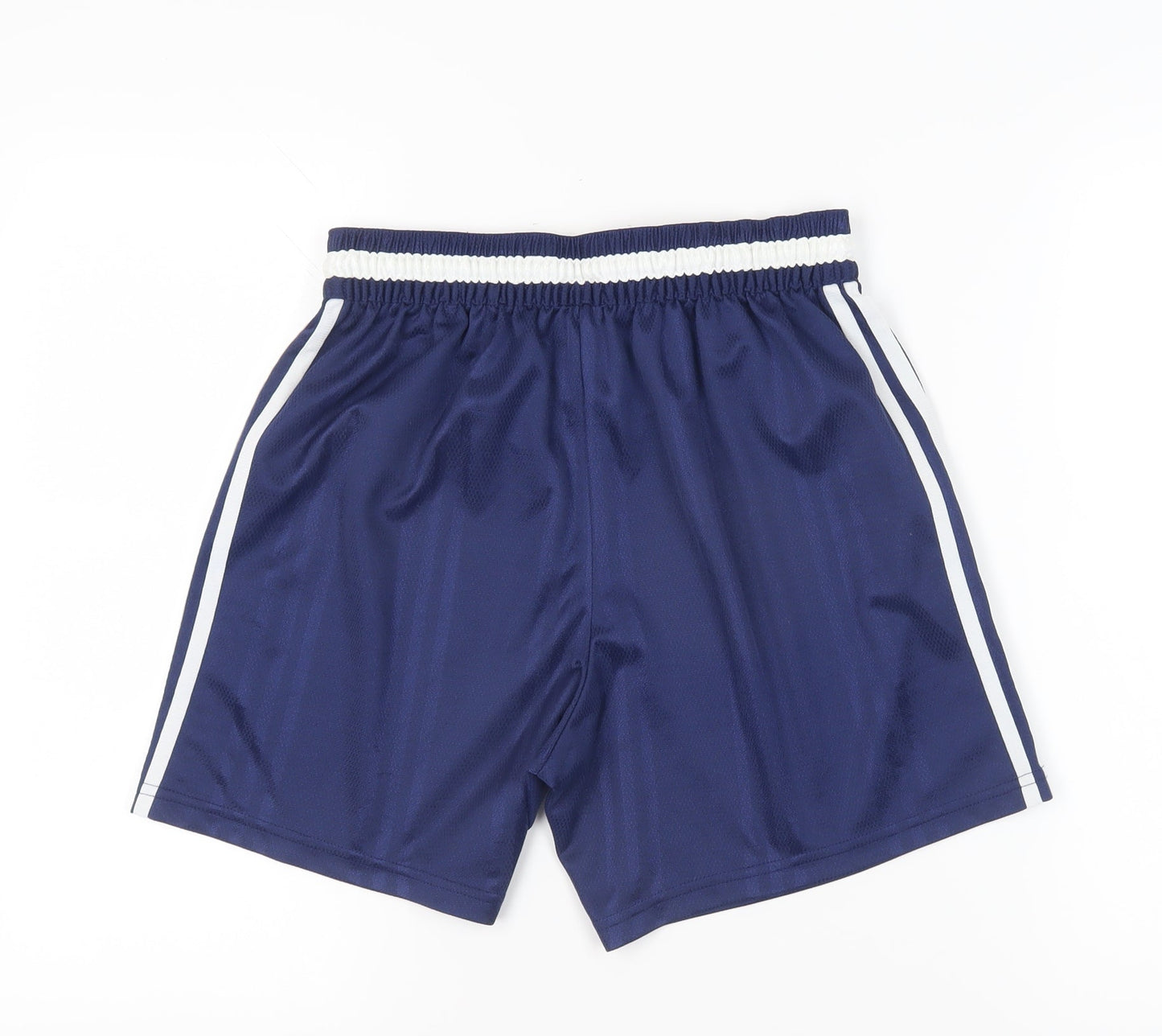 Adidas Boys Blue Athletic Shorts Size 32 - Breathable Sportswear