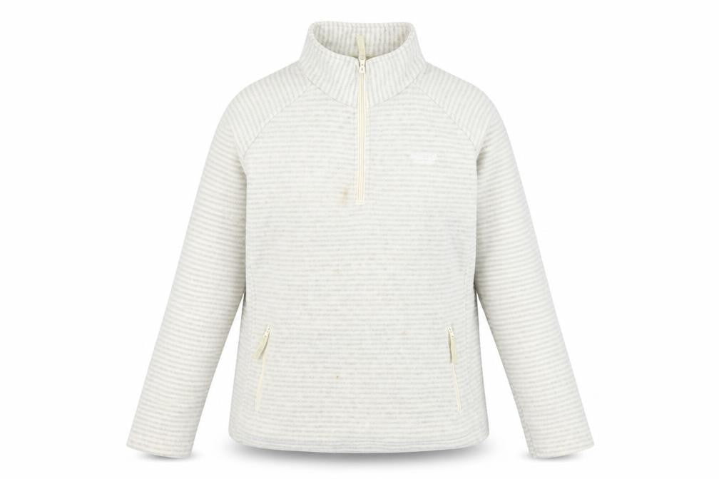Regatta Women's Grey Striped Pullover Sweatshirt 18