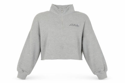 Hollister Women's Grey Pullover Sweatshirt M