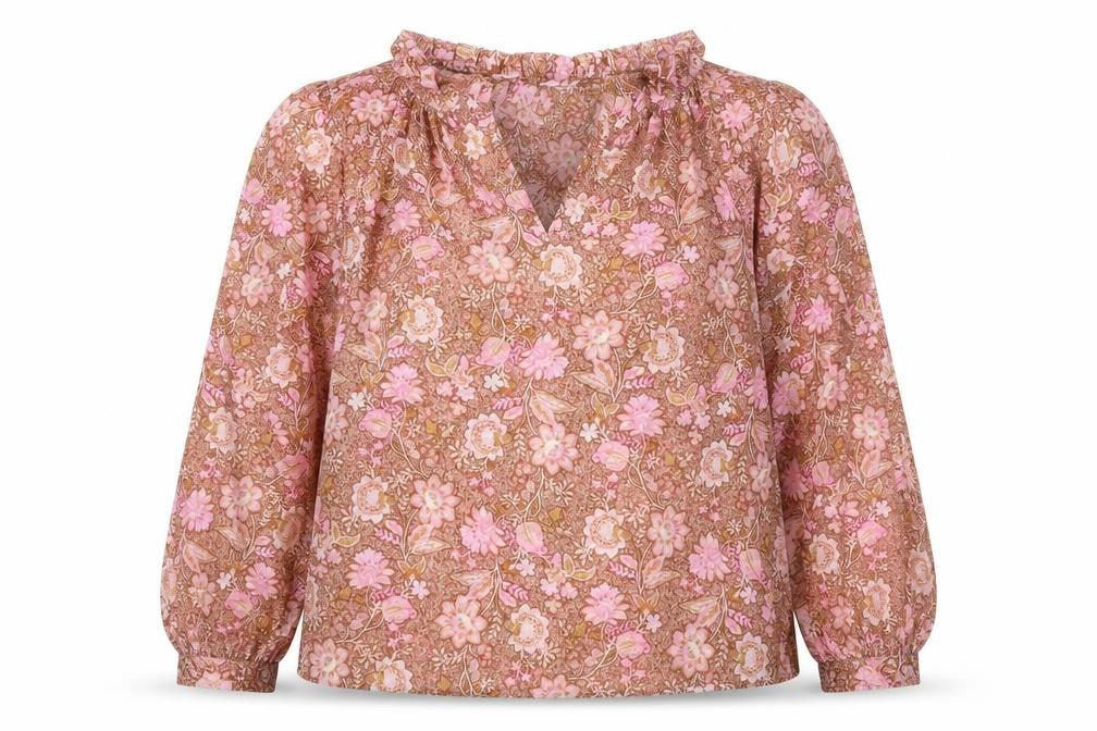 MNG Women's Multicoloured Floral Blouse