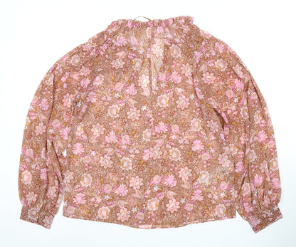 Mango Women's Multicoloured Floral Blouse