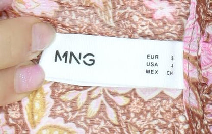 Mango Women's Multicoloured Floral Blouse