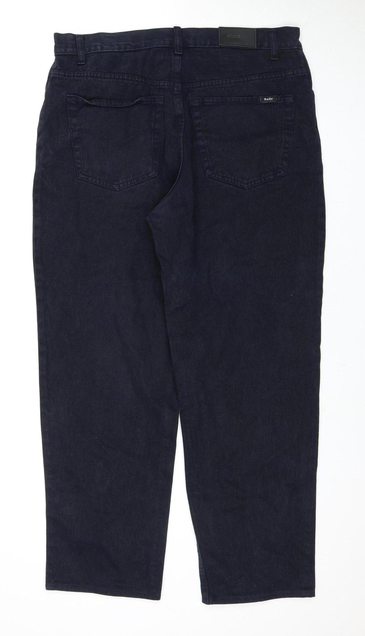 Relic Men's Black Denim Jeans, Cotton, Excellent Condition 30W 34L