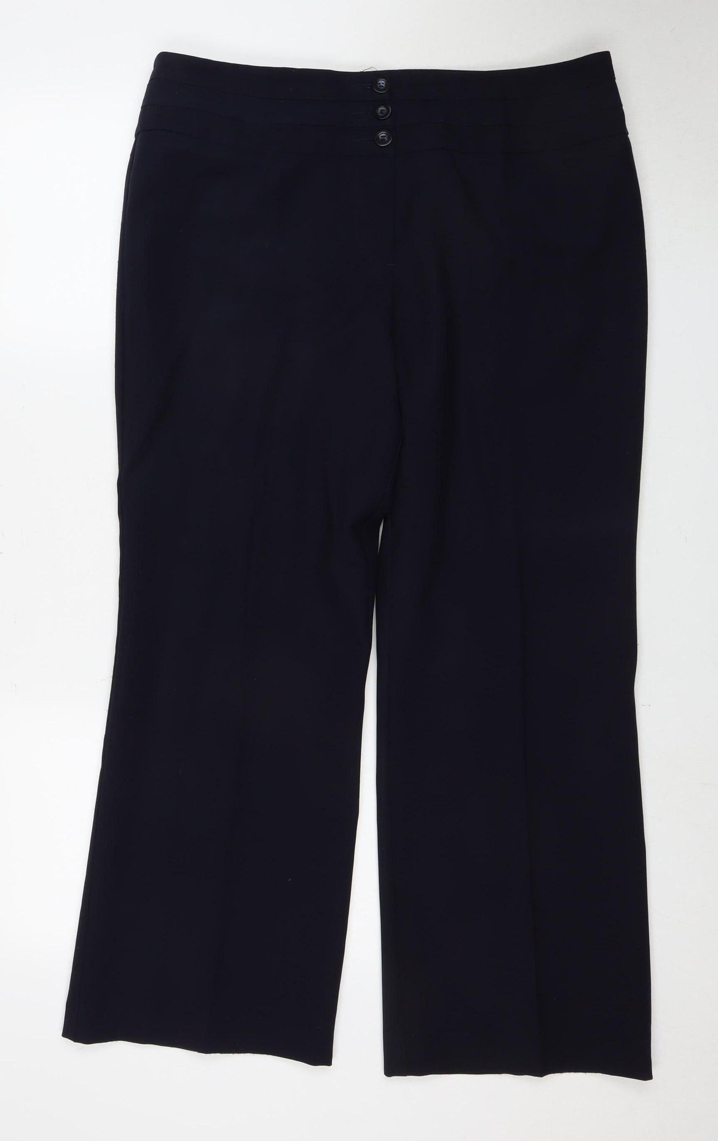 Marks and Spencer Women’s Black Straight Trousers Size 16