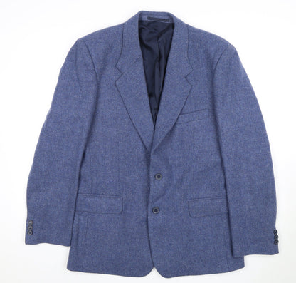 Classics Men's Blue Blazer, Size 40, Wool Jacket