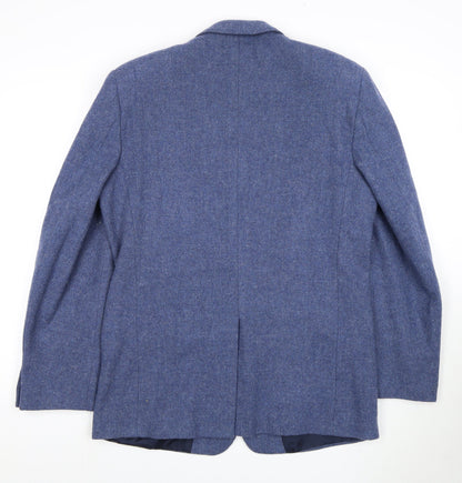 Classics Men's Blue Blazer, Size 40, Wool Jacket