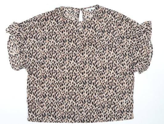 Next Women's Multicoloured Blouse UK 8 Animal Print