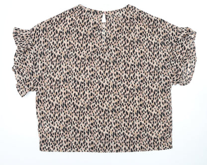 Next Women's Multicoloured Blouse UK 8 Animal Print