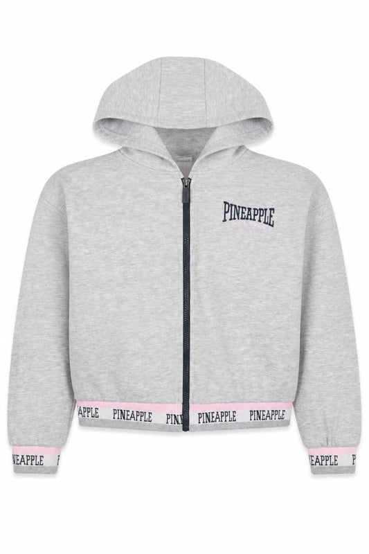 Pineapple Girls Grey Full Zip Hoodie 2 Years with Logo