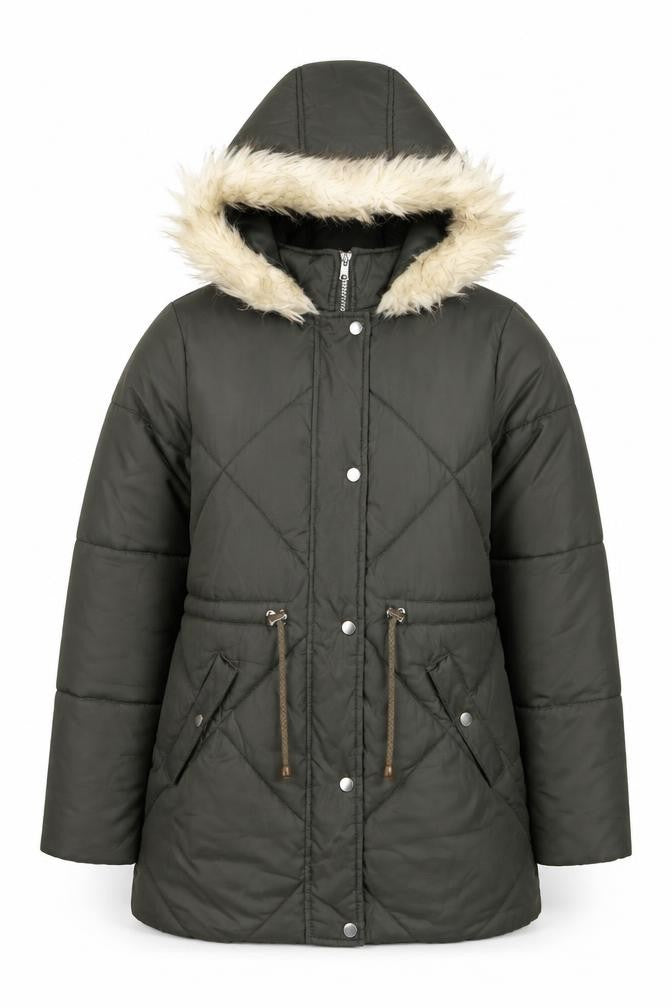 New Look Women's Green Puffer Jacket Size UK 10