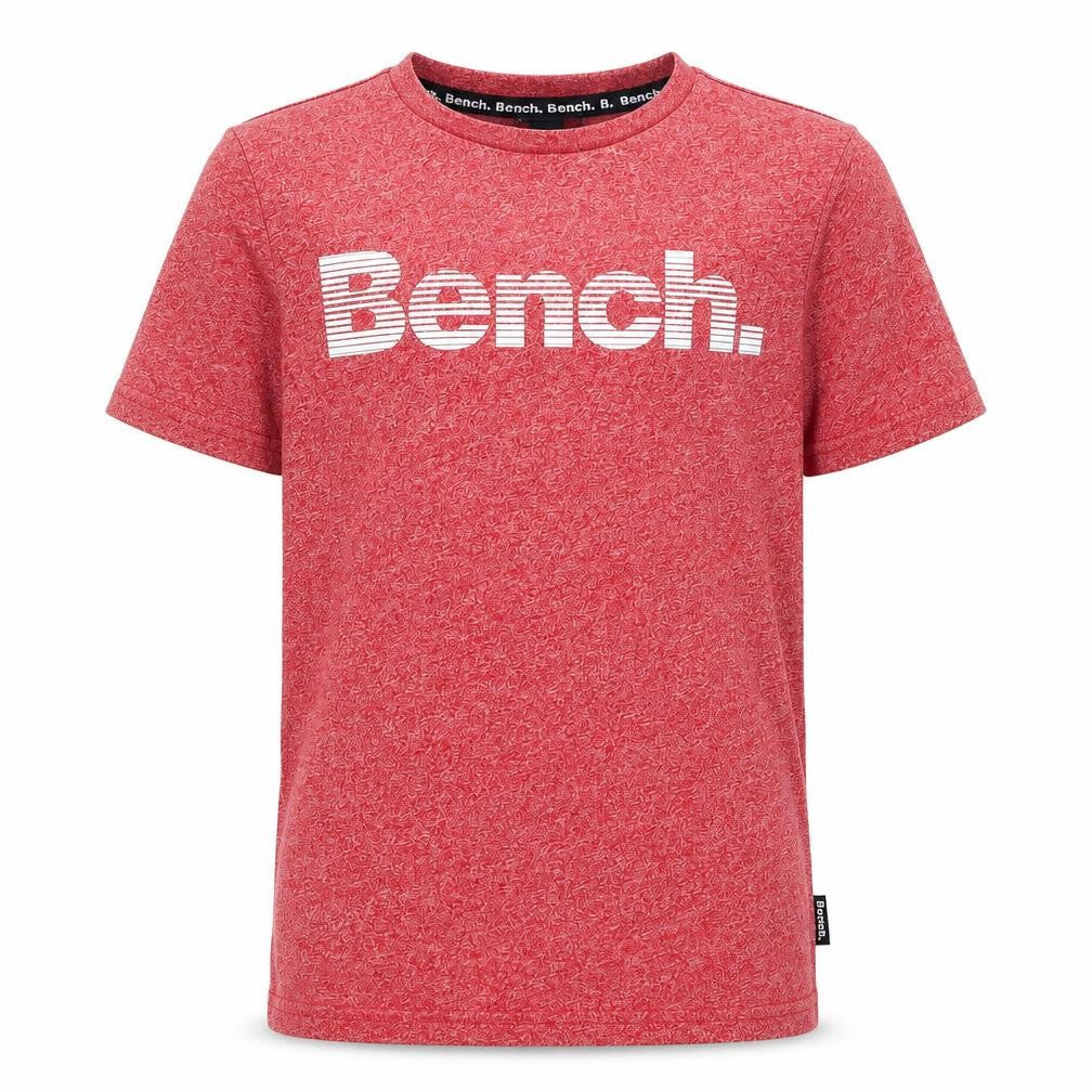 Bench Boys Red Logo T-Shirt, Size 7-8 Years, Regular Fit